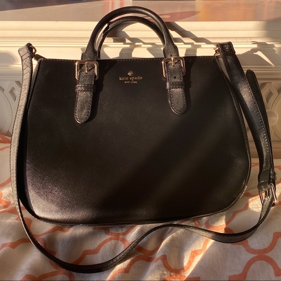 kate spade black crossbody strap